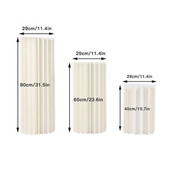 Foldable Honeycomb Cardboard Centerpiece Set 3pc With 30cm Acrylic Tops