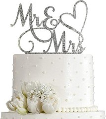 Mr and Mrs Cake Topper Decoration For Bride and Groom Sign Wedding/Engagement…