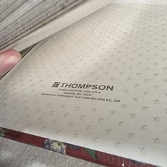 Thompson Floral Fabric Photo Album 3 Ring Binder Self Adhesive Magnetic Pages