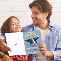 Father’s Day Card Gift for Dad – Happy Card 543 – Daughter Son Kids