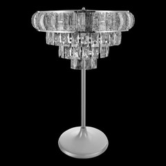 Wedding Flower Stand Clear Acrylic & Silver Iron 42 × 60 cm Floor/Tabletop