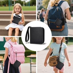 1 Pocket Black Mini Pokemon Binder,Card Album with Removable Sleeves for 80 C…