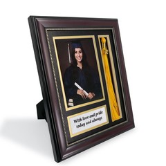 GraduatePro Graduation Picture Frame 5×7 with Tassel Holder, Shadow Box Gradu…