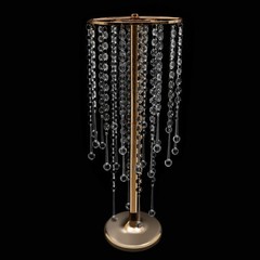 10 Pieces Crystal Acrylic Table Centerpieces Gold Flower Stand For Wedding Party
