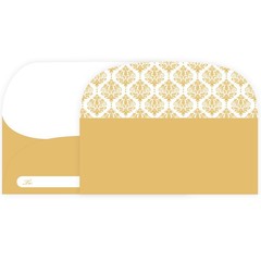 XXINMOH 100 Pack Gold Money Envelopes for Cash Gifts (7×3 Inch), 7×3 inches
