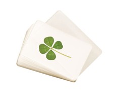 5 x GENUINE LAMINATED REAL 4 FOUR LEAF CLOVER WITH CERTIFICATE OF AUTHENTICITY