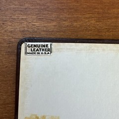 Samuel Ward Genuine Leather 1958 to 1984 Guest Book Weaverville, North Carolina