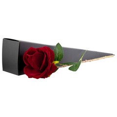 Noble Rose Ring Box – Flower Heart Engagement Ring Box for Proposal Ring, Cer…