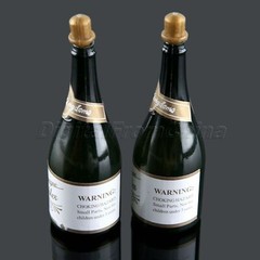 Plastic Champagne Bubble Bottle Wedding Supplies Party Favors Decor 9.2*3cm D6FC