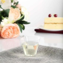 4 oz Disposable Clear Single Serve Drink Dessert Cups PLASTIC GLASSES TABLEWARE