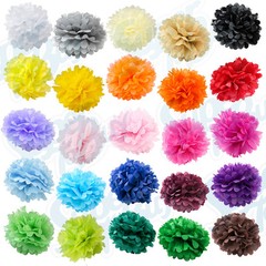 Paper Tissue Pom Poms 8″ 10″ 12″ 14″ 16″ Wedding Party Festival Flower Pompom