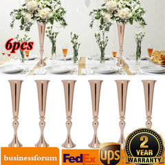 6 Pcs Versatile Vase Metal Wedding Centerpieces 22.2″ Height 56.5 cm Trump Vase