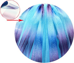 Rainbow Glitter Tulle Rolls, Decorative Tulle Fabric Roll 6″ X 10 Yards(30 Feet)