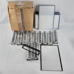 FairSandy Acrylic Table Name Holders Lot 12 Clear Black Wedding 1.5x5x8 Holder