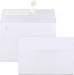 Joyberg 70 Packs A4 Envelopes, White, 4×6 Photo, Self (4.25×6.25in), White