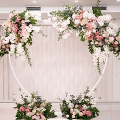 7.2ft Heart Shaped Wedding Metal Balloon Arch Stand Frame Display Kit Ceremony