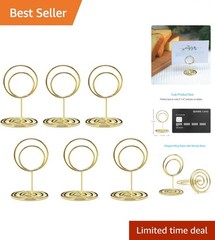 Versatile 20pcs Gold Table Number Holders for Elegant Events & Celebrations