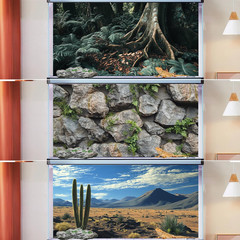 3 Pack Terrarium Background, 36X18 Inches Polyester Reptile Background, Cloth Te