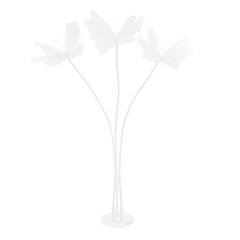 6 Head Butterfly Decoration with Standing Base Artificial Decoration Butterflies