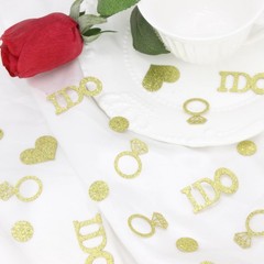 Blopee Gold Wedding Confetti, I DO Engagement Confetti for Medium,