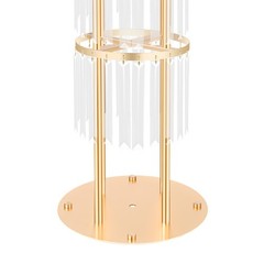 Crystal Flower Stand Round Pedestal Stand Gold Wedding Party Decoration