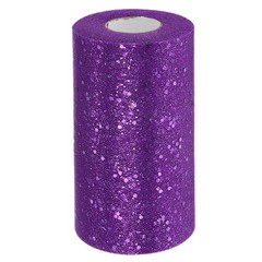 Tulle Fabric Rolls 6″ by 50 Yards Fabric Spool Tulle for DIY, Dark Purple