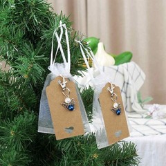 Pack of 20 Wedding Guardian Angel Favours + Organza Bags + Kraft Paper An…