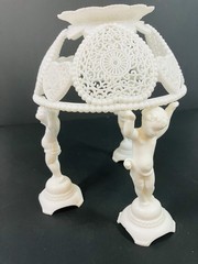 Vintage Wilton 5 Piece Cake Topper Cherubs Canopy & Bell-Plastic