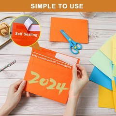 Silunkia 100 Packs 10 Assorted Colors Blank Note Cards and Envelopes 4 x 6 He…