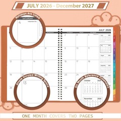 Monthly Planner 2026-2027 – 18 Months Planner 2026-2027 from July 2026 to Dec…
