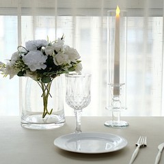 2 Clear 14″ Crystal Hurricane Taper Candle Holders Cylinder Glass Shades Party