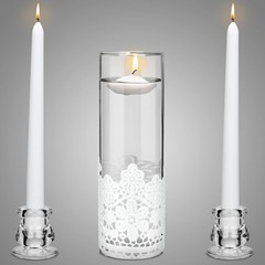 Unity Candles with Holder for Wedding Ceremony Wedding Decortions Accessories…