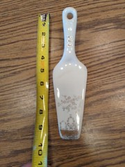 Vintage Decorative Porcelain Cake Server Cutter Holiday Wedding Birthday Etc.
