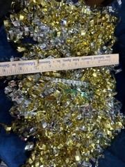 6 Count 6” Large Curly Bows for Gift Wrapping Curling Ribbon Silver & Gold