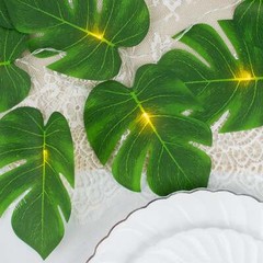 10 feet Green LED Artificial Monstera LEAVES Garland String Lights Party Events