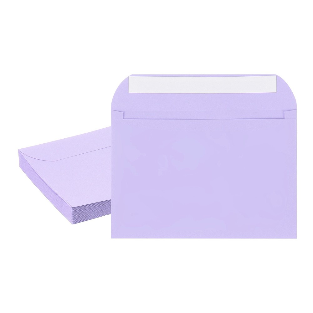 20Pcs Self Sealing Envelopes 7.8×5.5 Inch for Invitations A7 Light Purple