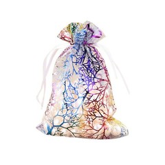 50/100/200 Sheer Coralline Organza Favor Gift Bags Jewelry Pouches Wedding Party