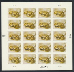 US Stamp #4397 Wedding Rings NH XF 10 Sheets of 20 (200pc)