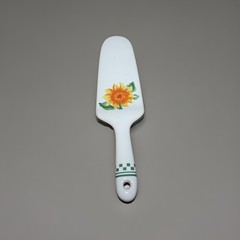 VINTAGE Riviera Van Beers Ceramic Sunflower Cake and Pie Server, Made in Japan