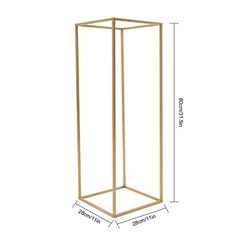 Gold Iron 5Pcs Wedding Metal Flower Stand,Column Vases Flower Stand For Wedding