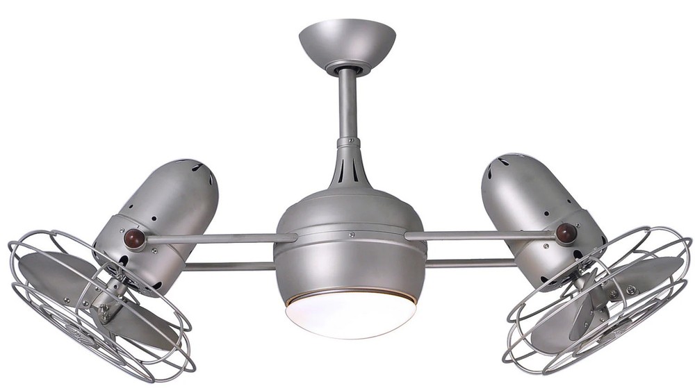 Matthews Fan DGLK-BN-MTL Dagny 360° double-headed rotational ceiling fan with li