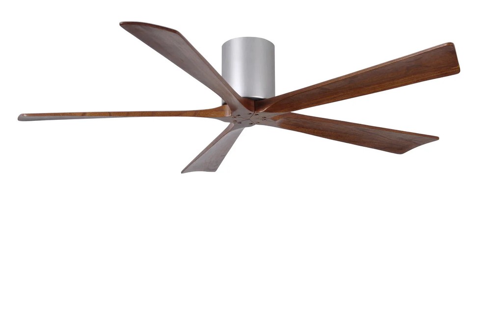 Matthews Fan IR5H-BN-WA-60 Irene-5H five-blade flush mount paddle fan in Brushed