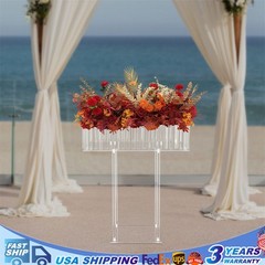 30.7inch Clear Acrylic Flower Stand for Wedding Centerpieces Table decor