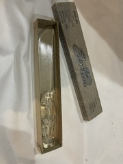 Vitex-Glas Vintage Glass Cake and Fruit Knife with Stars Made In USA In EUC