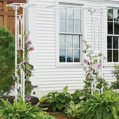 Wide Garden Arch Metal Archway Gate Rose Vine Plants Climbing Trellis Heavy Duty