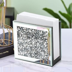 Crystal Crushed Diamond Mirrored Napkin Holder,Mirrored Vertical Holder, Cute…
