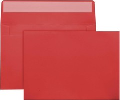 A7 Red Envelopes, 50 Packs 5×7 Self Seal for Invitations, Greeting A7,