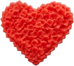 2000 × Silk Rose Petals Romantic Decor Fake Flowers Confetti Wedding Engagement
