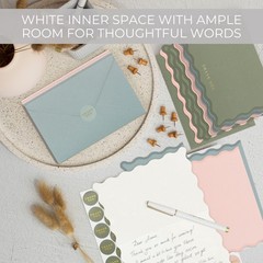 Beautiful Thank You Cards Set of 30 With Envelopes and Stickers – Elegant Bla…