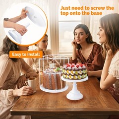 Wedding Cake Stand Collection – Wipe-Clean White Finish for Lasting Elegance NEW